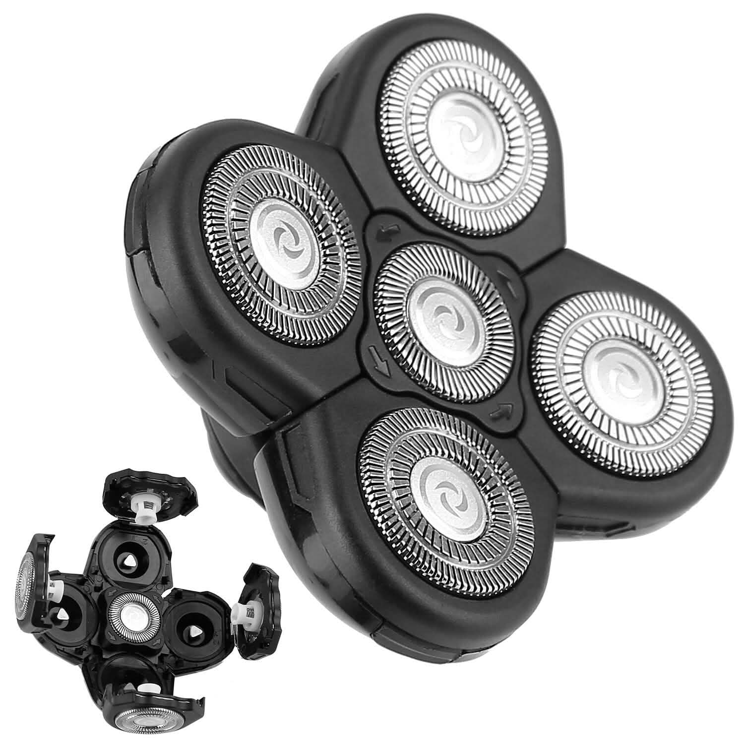 Men Electric Shaver Replacement Blade 5 Heads Beard Cutter Replacement Men's Grooming - Tophatter Daily Deals