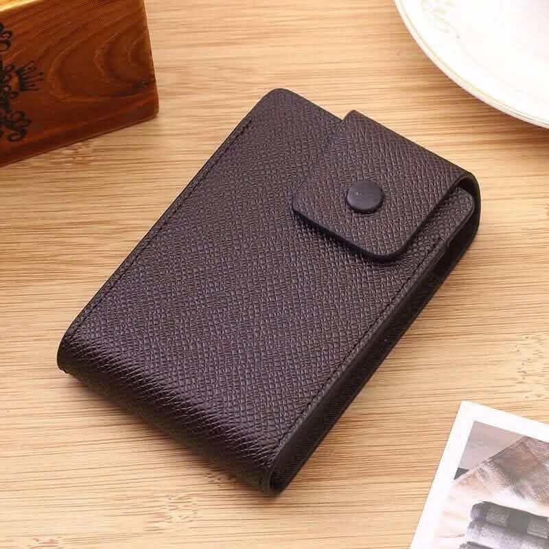 Men Faux Leather 10 Card Slots Coins Bag Wallet Brown Handbags & Wallets - Tophatter Daily Deals