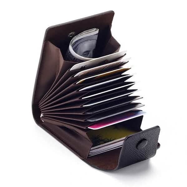 Men Faux Leather 10 Card Slots Coins Bag Wallet Handbags & Wallets - Tophatter Daily Deals