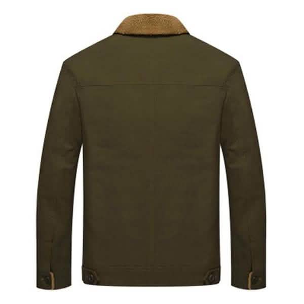 Men Fur Collar Army Tactical Jacket Men's Outerwear - Tophatter Daily Deals