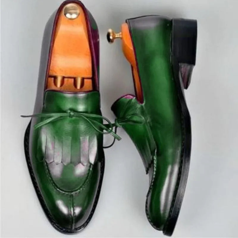 Men Leather Slip On Shoes Loafers - Tophatter Daily Deals