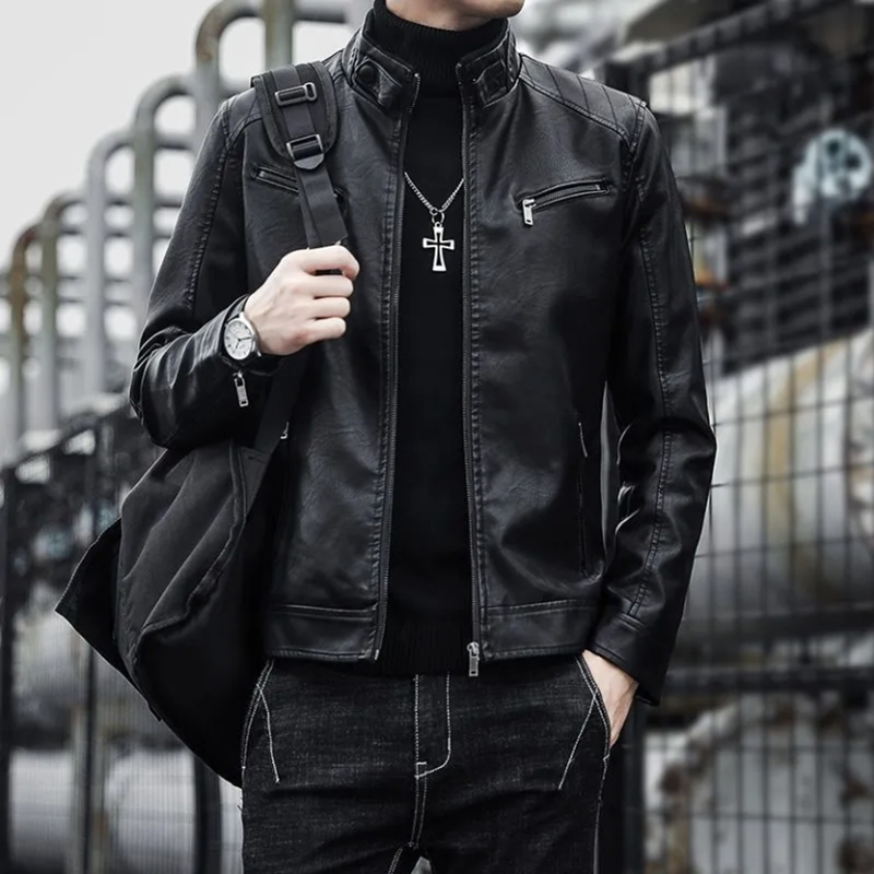 Men Leather Suit Jacket Men Slim Fit Short Coat Men Jackets - Tophatter Daily Deals