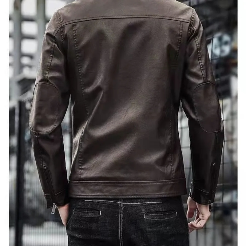 Men Leather Suit Jacket Men Slim Fit Short Coat Men Jackets - Tophatter Daily Deals