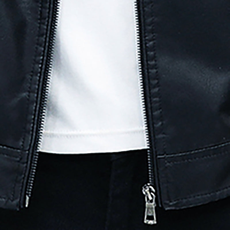 Men Leather Suit Jacket Men Slim Fit Short Coat Men Jackets - Tophatter Daily Deals