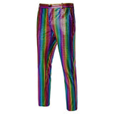 Men Luxurious Sequin Checkered Suit Pants Multicolor Pants - Tophatter Daily Deals