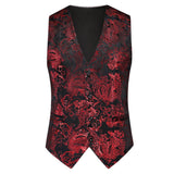 Men Luxury Velvet Suit Vest Hot Gold Printed Top Men Blazer - Tophatter Daily Deals