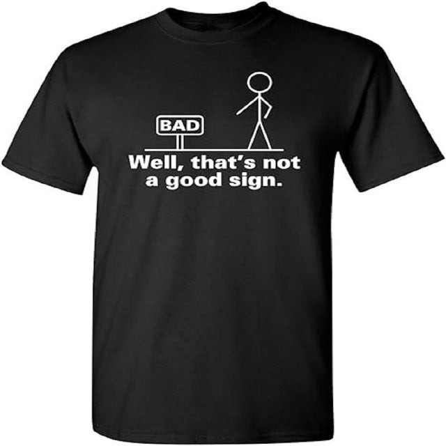 Men Novelty Sarcastic Funny Cotton T Shirt Black Tee - Tophatter Daily Deals