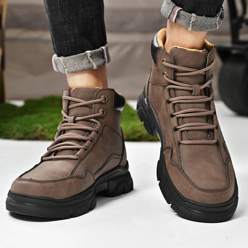 Men Outdoor Black Sport Boots Men Shoes - Tophatter Daily Deals