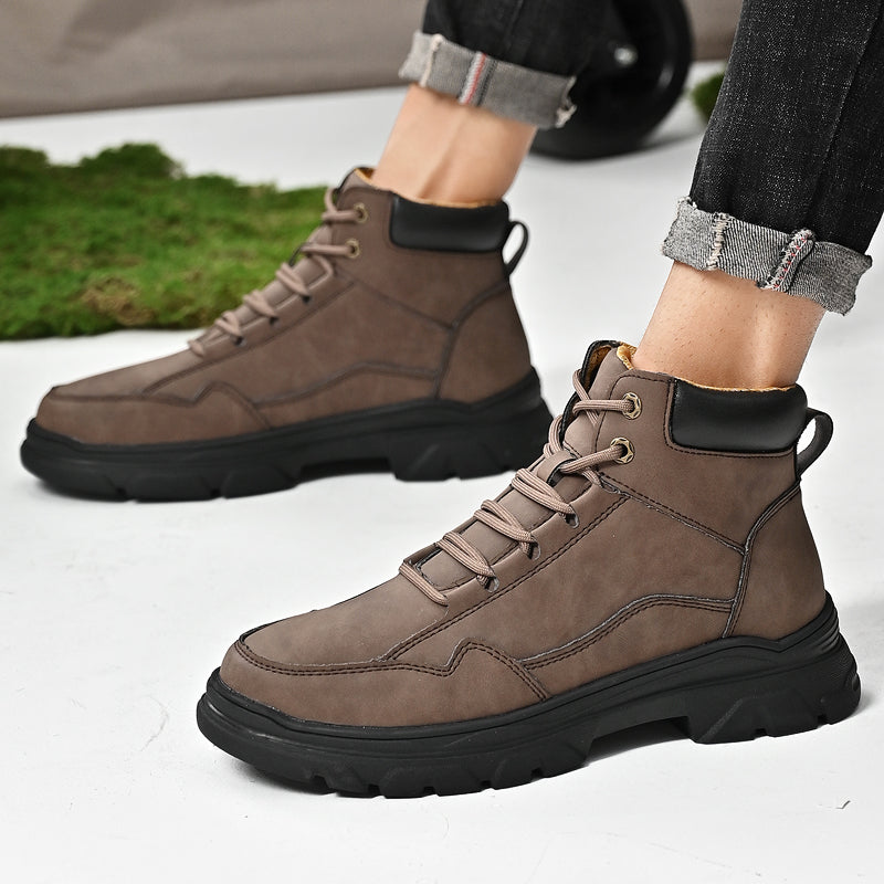 Men Outdoor Black Sport Boots Men Shoes - Tophatter Daily Deals