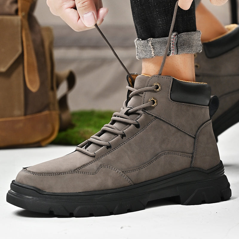 Men Outdoor Black Sport Boots Men Shoes - Tophatter Daily Deals