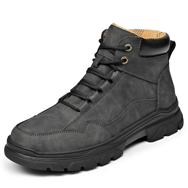 Men Outdoor Black Sport Boots Black Men Shoes - Tophatter Daily Deals