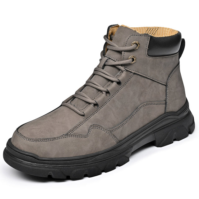 Men Outdoor Black Sport Boots Dark Grey Men Shoes - Tophatter Daily Deals
