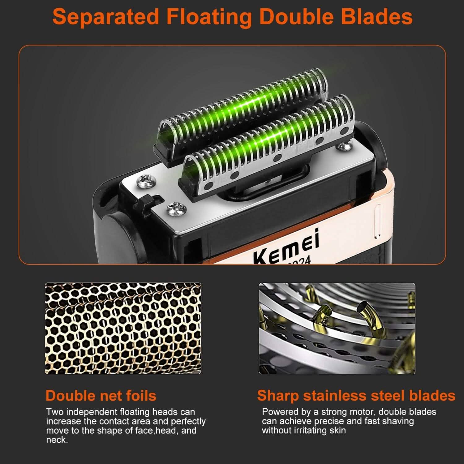 Men Rechargeable Cordless Beard Trimmer Grooming Kit Men's Grooming - Tophatter Daily Deals