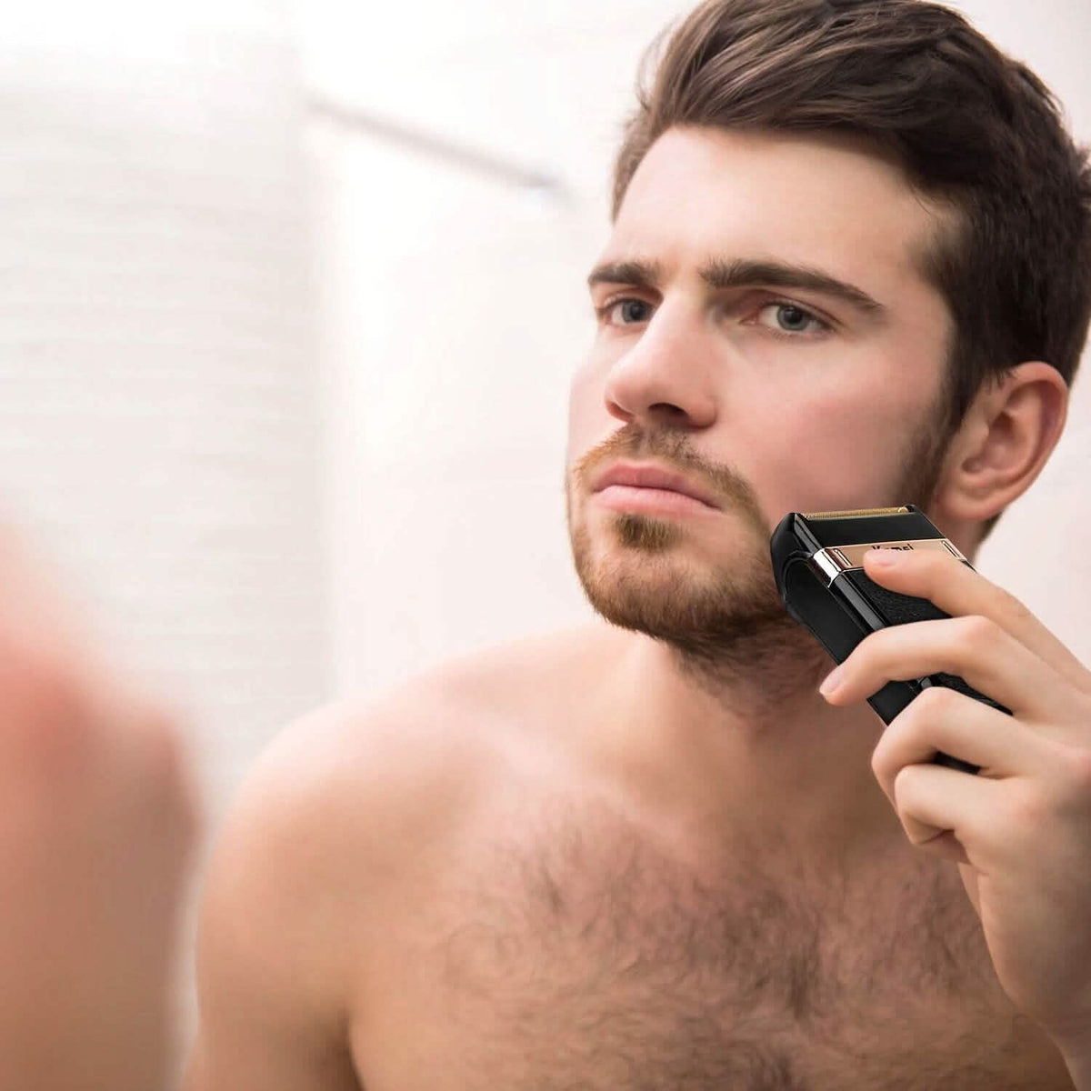 Men Rechargeable Cordless Beard Trimmer Grooming Kit Men's Grooming - Tophatter Daily Deals