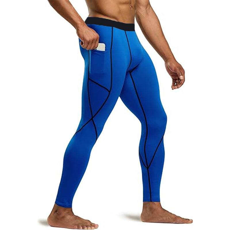 Men Running Leggings Quick Dry Gym Sport Tights Leggings - Tophatter Daily Deals