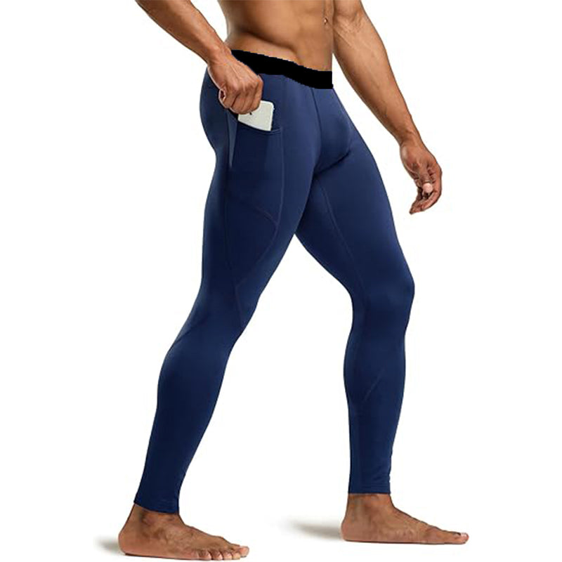 Men Running Leggings Quick Dry Gym Sport Tights Leggings - Tophatter Daily Deals