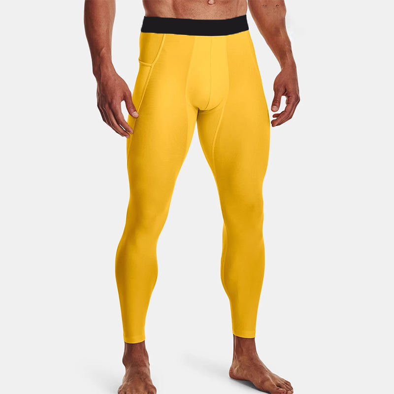 Men Running Leggings Quick Dry Gym Sport Tights Leggings - Tophatter Daily Deals
