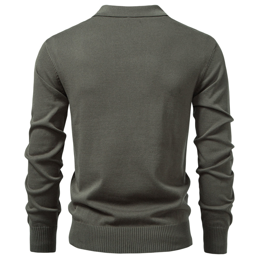 Men Slim Fit Henley Long Sleeve Business Polo Shirts Men's Clothing - Tophatter Daily Deals