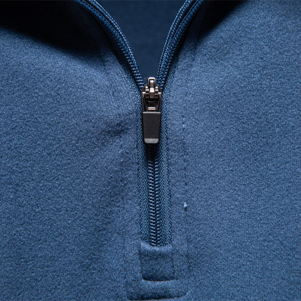 Men Solid Color Zipper Soft Shell Sweatshirt Men's Clothing - Tophatter Daily Deals