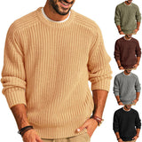 Men Solid Mock Neck Loose knitwear Sweaters Men's Clothing - Tophatter Daily Deals