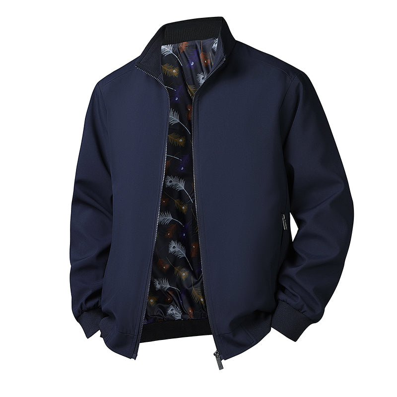 Men Stand Collar Windbreaker Sport Coat Men's Clothing - Tophatter Daily Deals