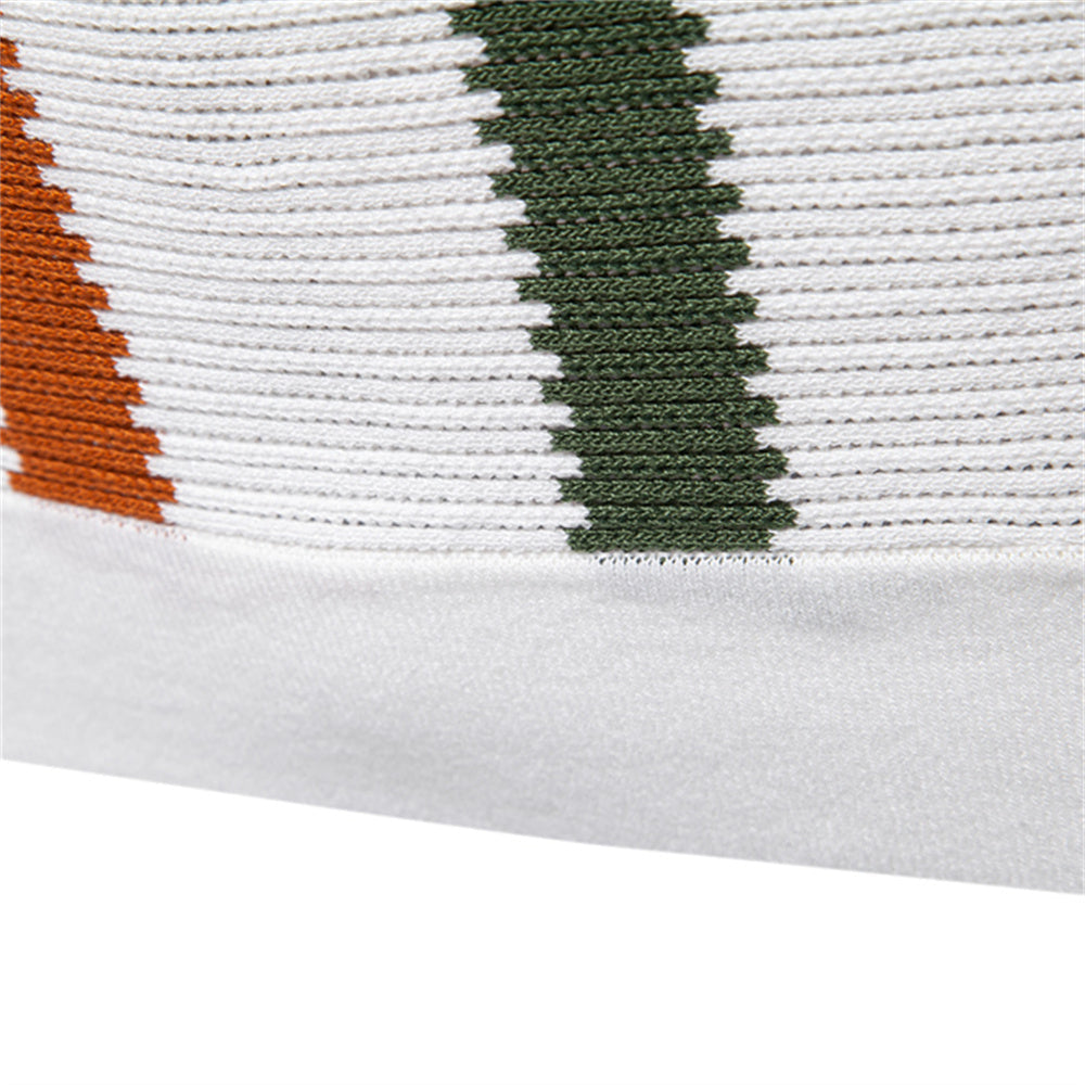 Men Striped Ribbed Knit Polo Shirt Men's Clothing - Tophatter Daily Deals