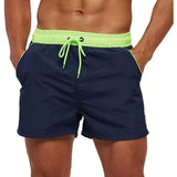 Men Swimwear Shorts Male Swimming Trunks with Adjustable Elastic Cord Men's Bottoms - Tophatter Daily Deals