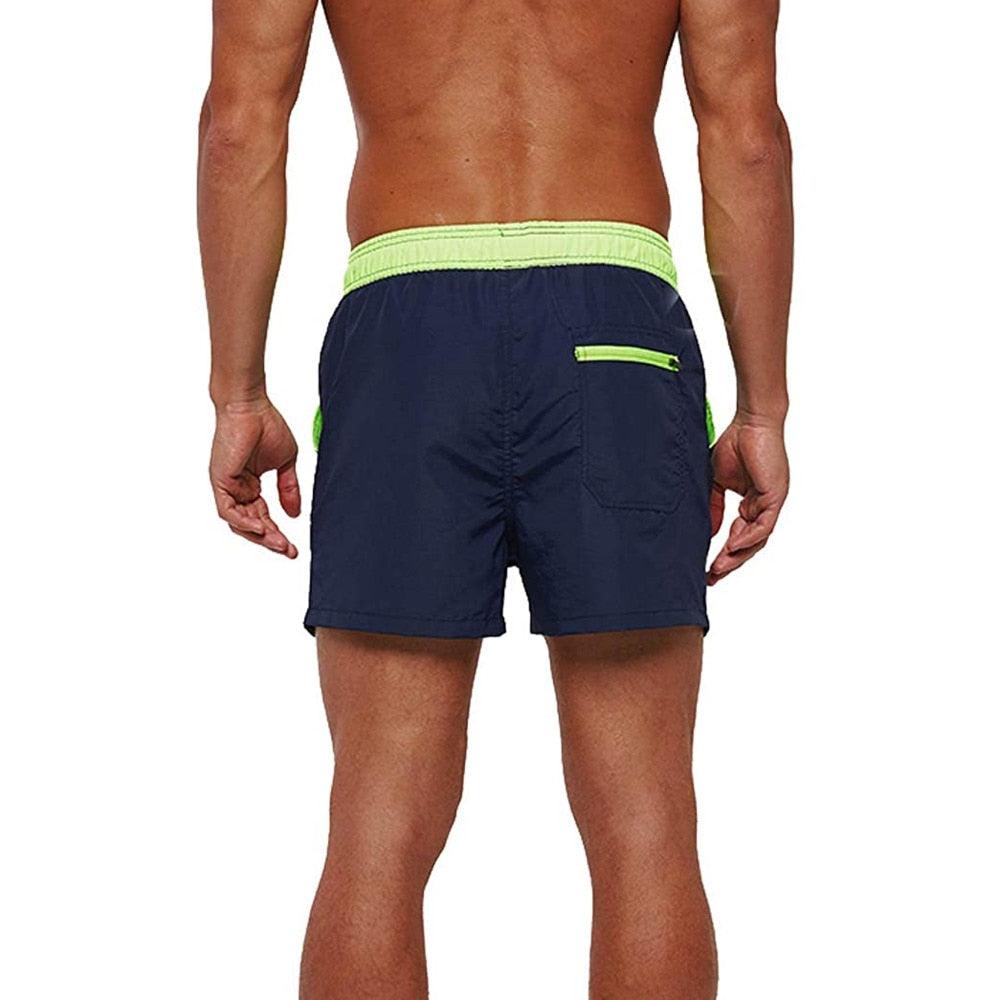 Men Swimwear Shorts Male Swimming Trunks with Adjustable Elastic Cord Men's Bottoms - Tophatter Daily Deals