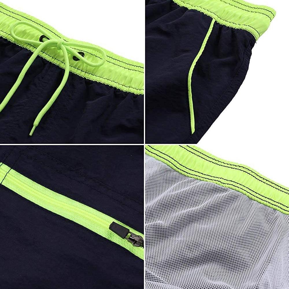 Men Swimwear Shorts Male Swimming Trunks with Adjustable Elastic Cord Men's Bottoms - Tophatter Daily Deals