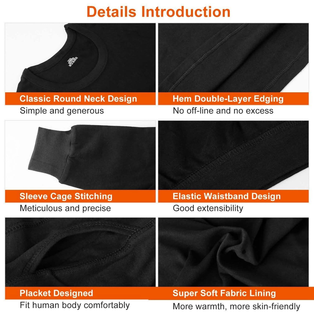 Men Thermal Underwear Set - Long Johns Pants and Long Sleeve Men's Tops - Tophatter Daily Deals