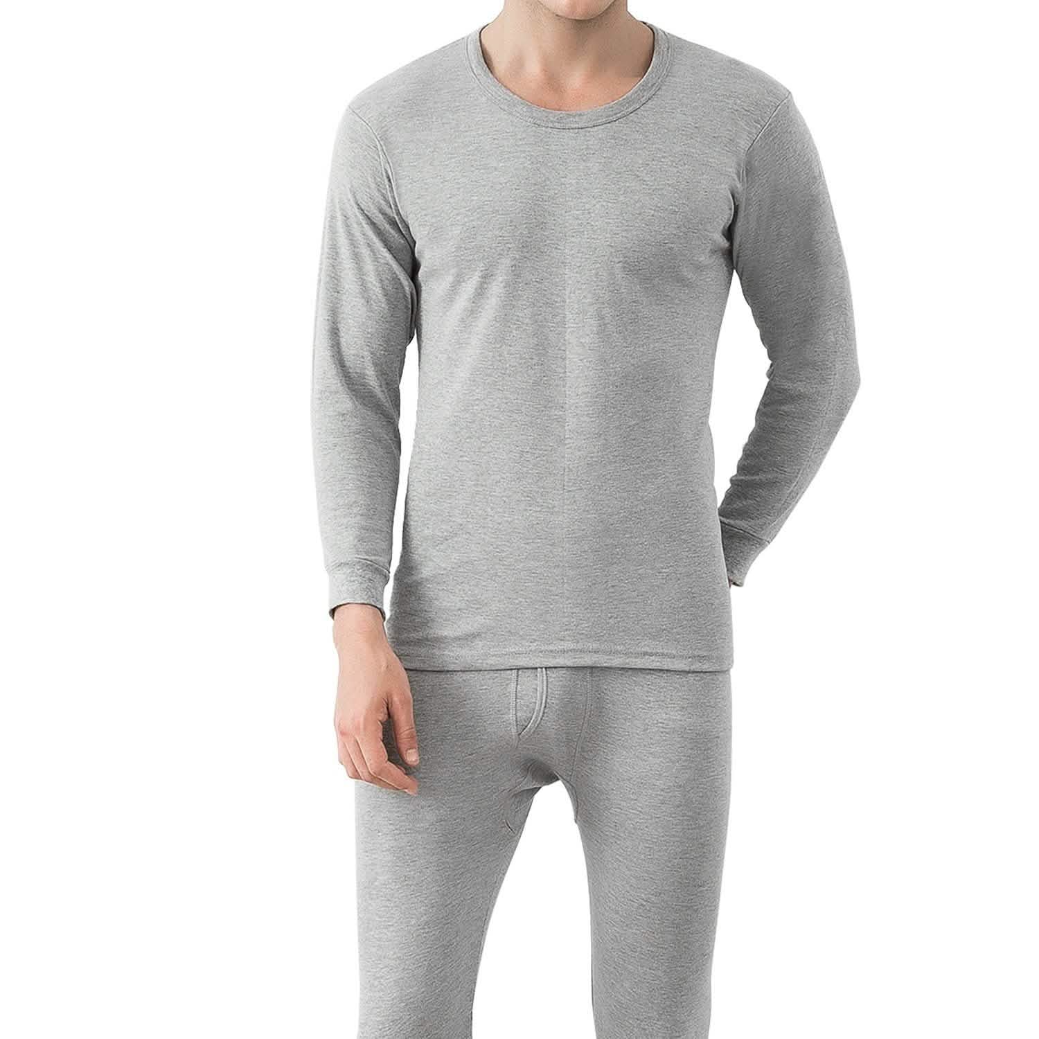Men Thermal Underwear Set - Long Johns Pants and Long Sleeve Men's Tops - Tophatter Daily Deals