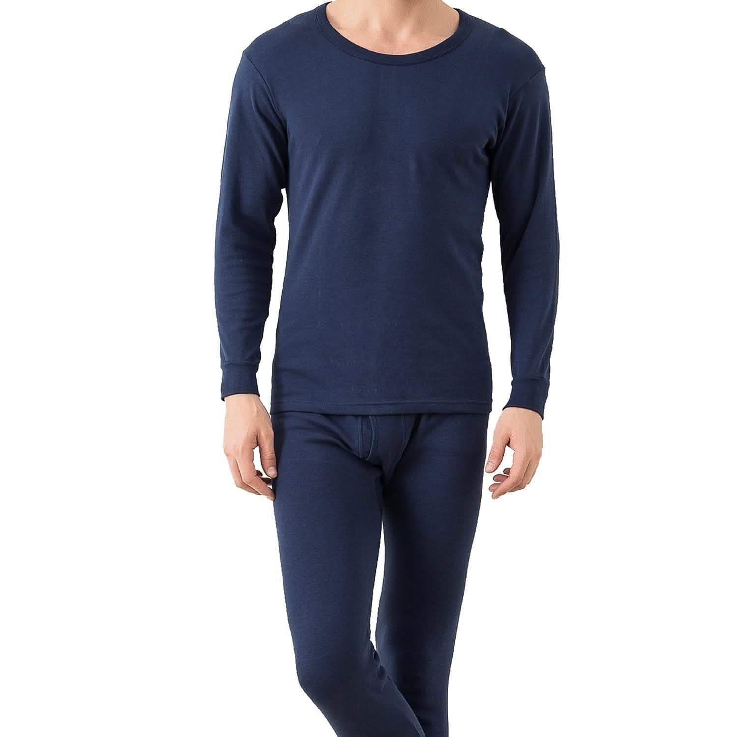 Men Thermal Underwear Set - Long Johns Pants and Long Sleeve Men's Tops - Tophatter Daily Deals