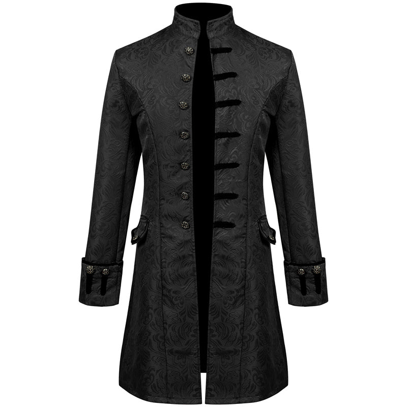 Men Thin Stage Performance Dress Long Jacket Men Blazer - Tophatter Daily Deals