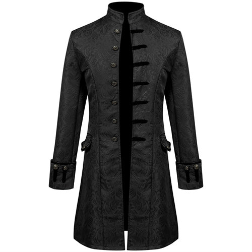 Men Thin Stage Performance Dress Long Jacket Black Men Blazer - Tophatter Daily Deals