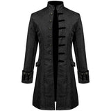 Men Thin Stage Performance Dress Long Jacket Black Men Blazer - Tophatter Daily Deals
