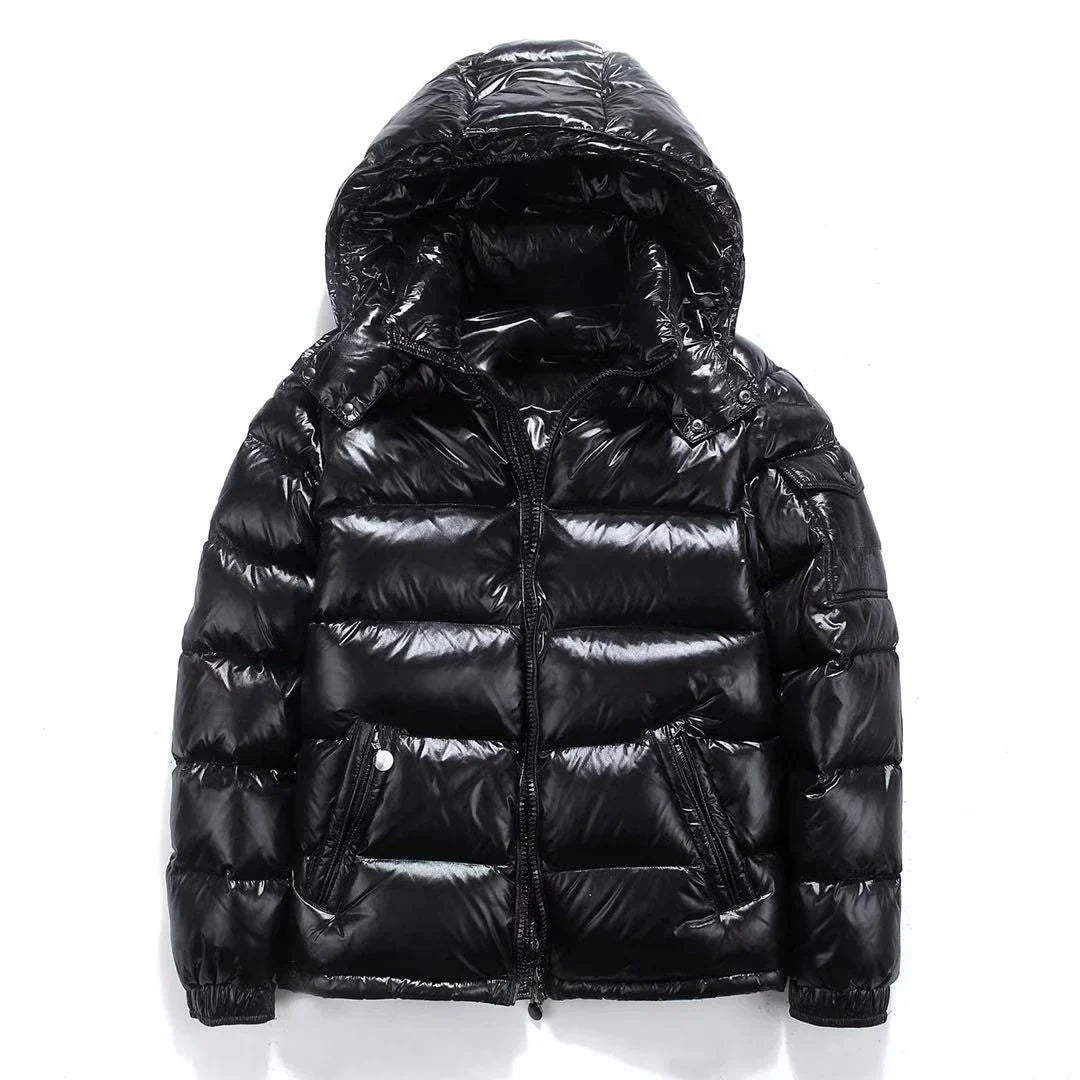 Men Trend Solid Color Short Winter Warm Hooded Parkas Men Jackets - Tophatter Daily Deals