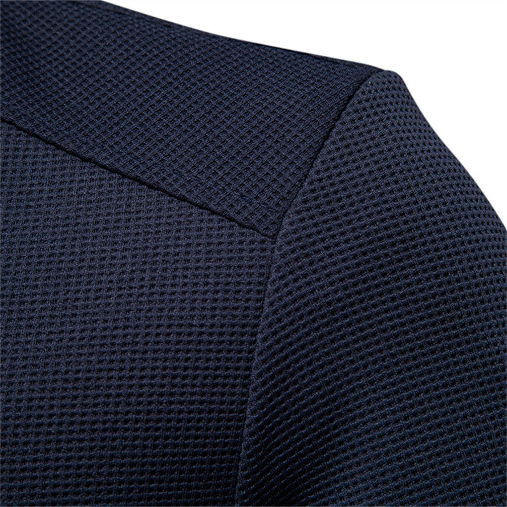 Men Waffle Fleece Lined Zipper Pocket Bomber Jacket Men Jackets - Tophatter Daily Deals