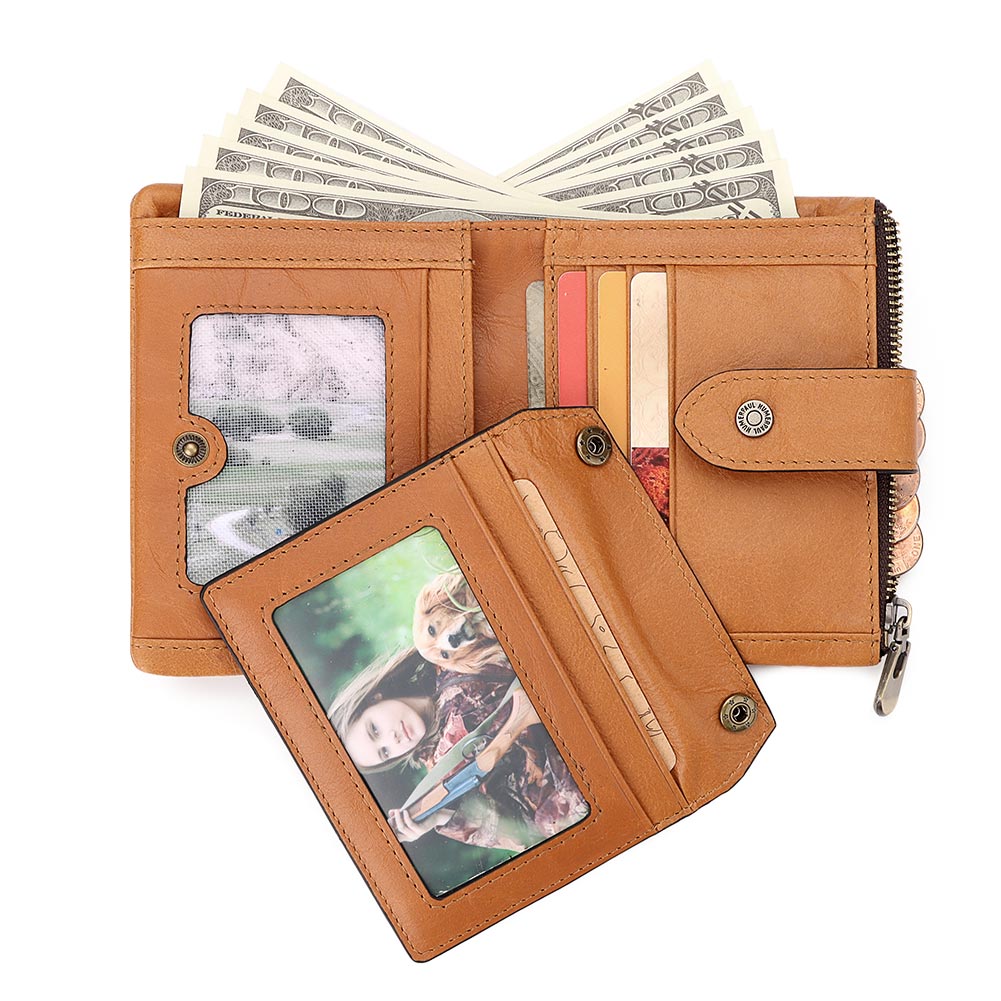 Men Wallet RFID Blocking Credit Card Holder Travel Purse Wallets - Tophatter Daily Deals