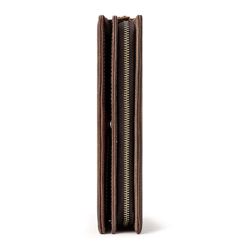 Men Wallets RFID Leather Long Clutch Wallets - Tophatter Daily Deals