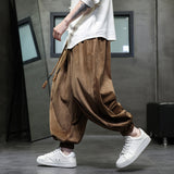 Men Wide Leg Pants Casual Elastic Waist Loose Trousers Pants - Tophatter Daily Deals