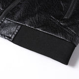 Men Winter Fleece Motorcycle Leather Overcoat Coats & Jackets - Tophatter Daily Deals