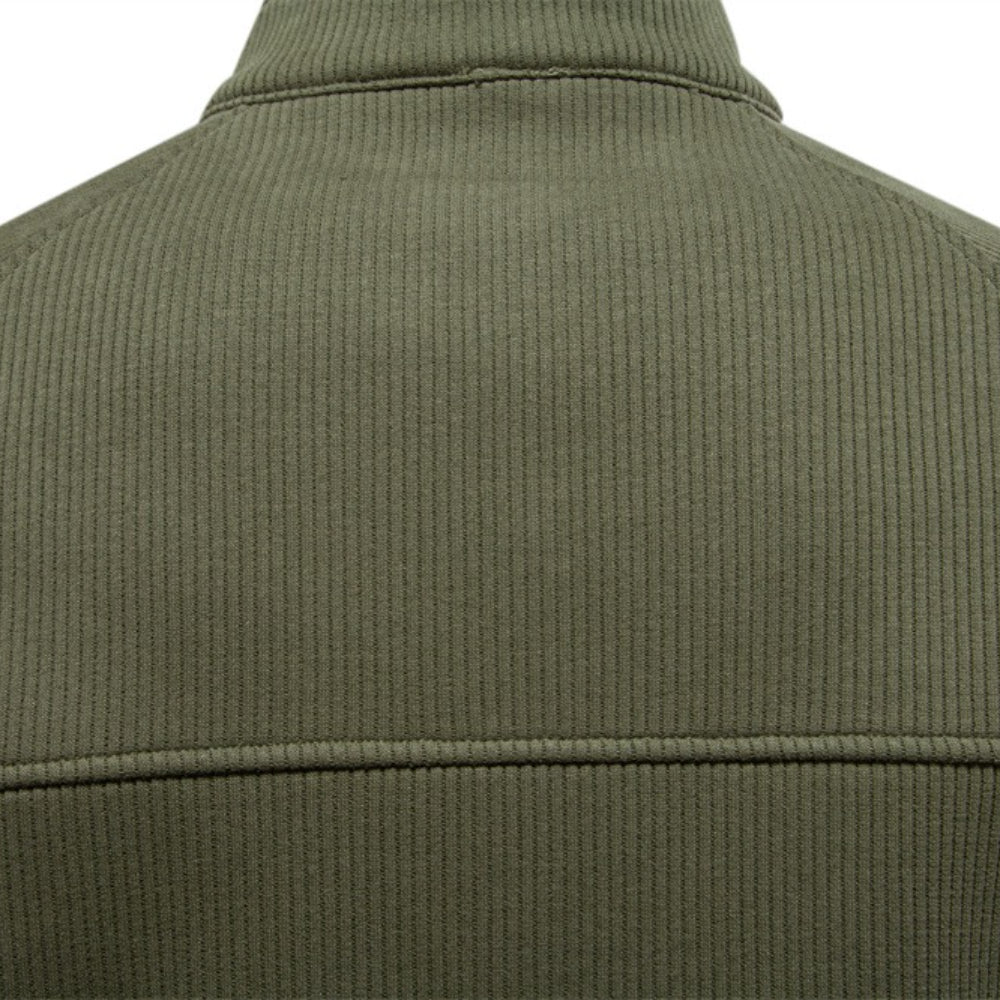 Men Winter Thermal Sweater Cotton Zipper Top Men's Clothing - Tophatter Daily Deals