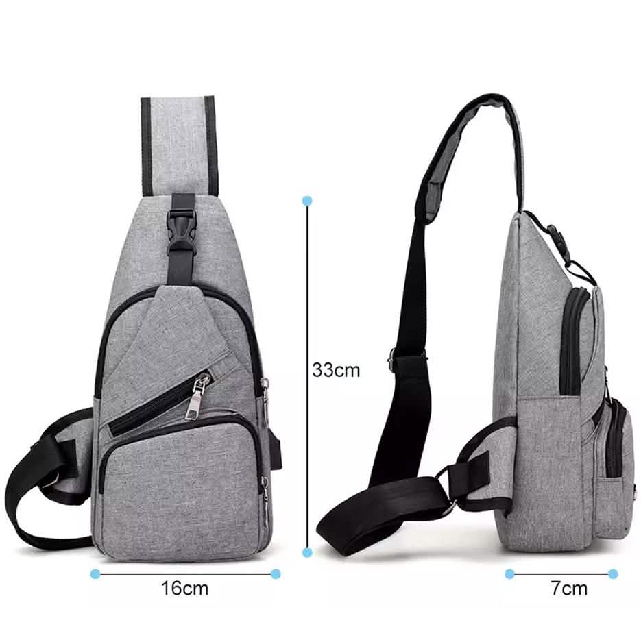 Men Women Crossbody Shoulder Bag with USB Port Handbags & Wallets - Tophatter Daily Deals