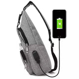 Men Women Crossbody Shoulder Bag with USB Port Handbags & Wallets - Tophatter Daily Deals