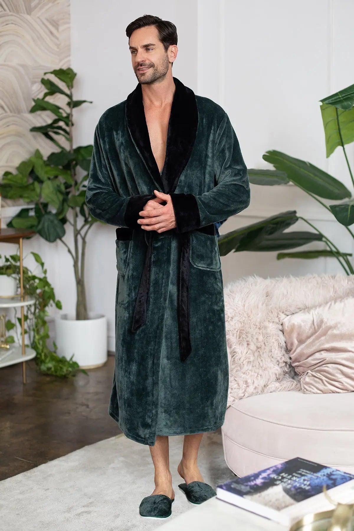 Cozy Mens Plush Robes – Built for Comfort, Designed to Last Everything Else - Tophatter Daily Deals