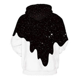 Men's 3D Print Block Starry Sky Milk Hoodie Men's Outerwear - Tophatter Daily Deals
