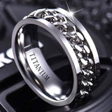 Men's 8mm Titanium Steel Ring 13 Men's Jewelry - Tophatter Daily Deals