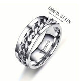 Men's 8mm Titanium Steel Ring Men's Jewelry - Tophatter Daily Deals
