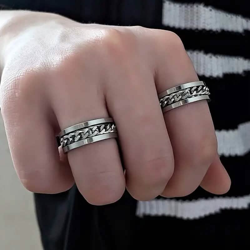 Men's 8mm Titanium Steel Ring Men's Jewelry - Tophatter Daily Deals