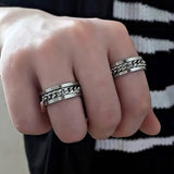 Men's 8mm Titanium Steel Ring Men's Jewelry - Tophatter Daily Deals